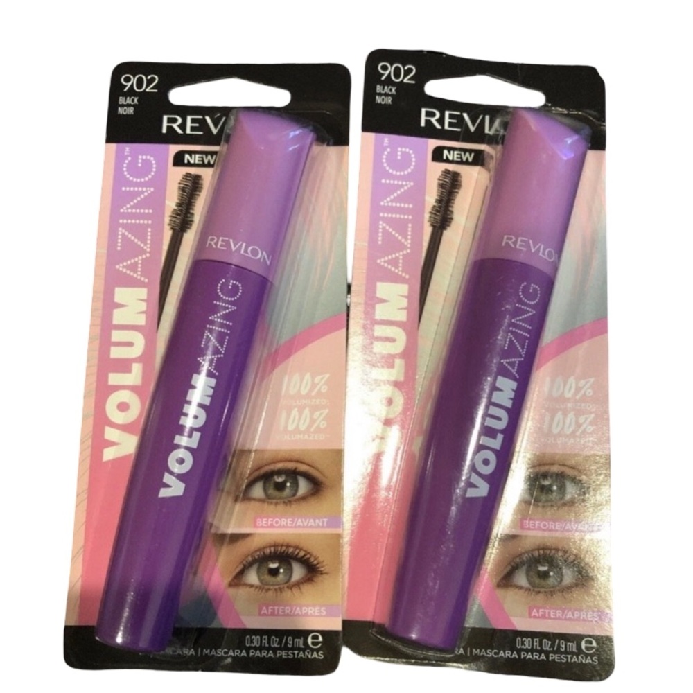 Revlon Volumazing Mascara in Black Noir #902 2 pc lot
